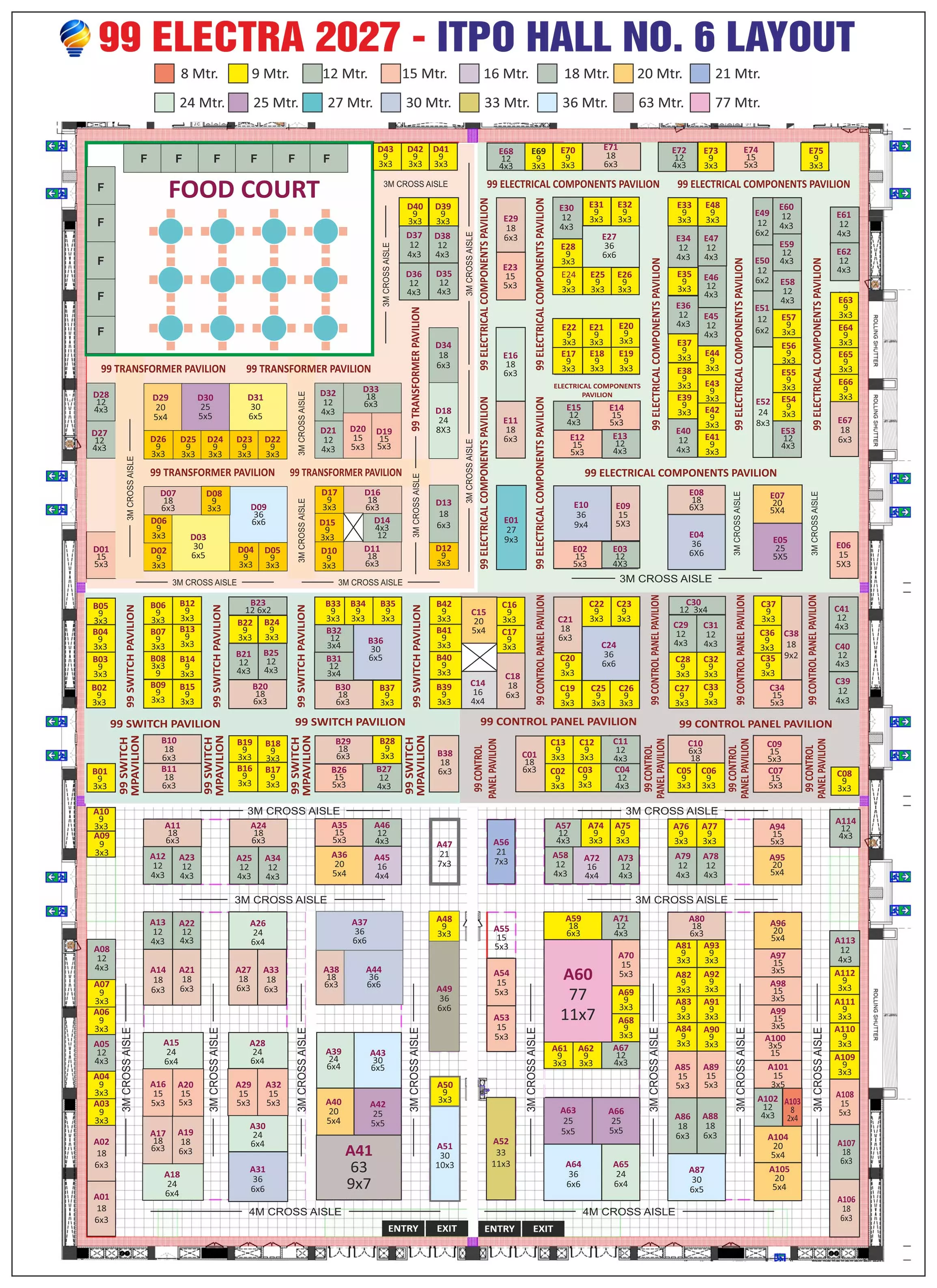 Hall and Pavillion Layout