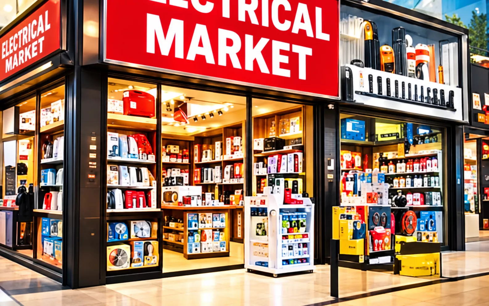 Electrical trade market storefront