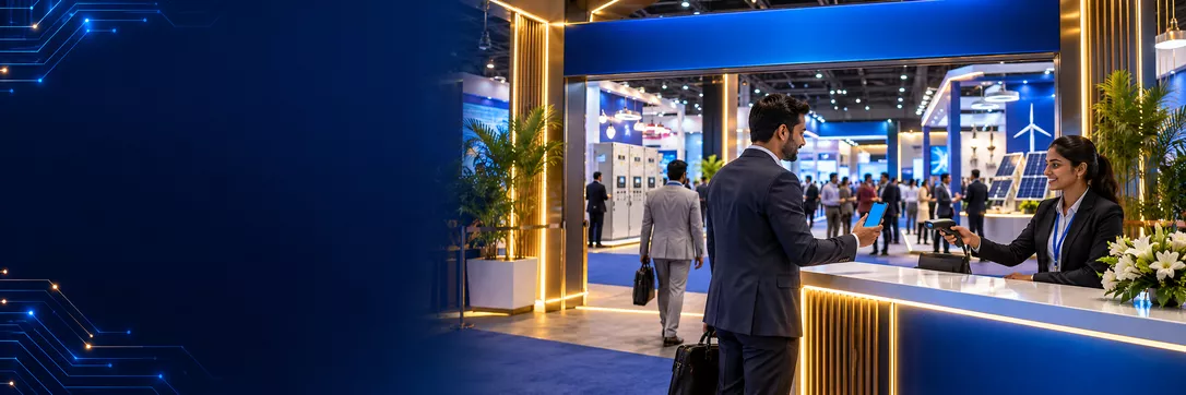 Illustrative exhibition hall